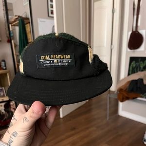 camo fleece men’s cap- coal brand